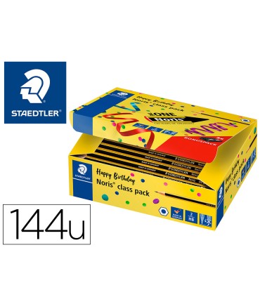 Lapices de grafito staedtler noris n2 hb class pack de 144 unidades