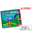 Lapices de colores alpino festival classbox caja de 288 unidades 12 colores surtidos