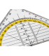 Escuadra liderpapel geometria 16 cm plastico cristal