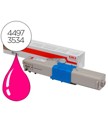 Toner oki c301dn c321dn magenta 1500 pag