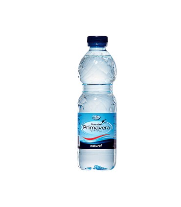 Agua mineral natural fuente primavera botella de 330 ml