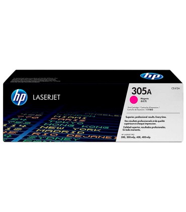 Toner hp 305a laserjet m351 m451 m375 m475 magenta 2600 pag