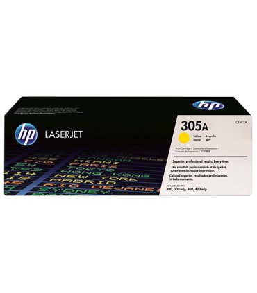 Toner hp 305a laserjet m351 m451 m375 m475 amarillo 2600 pag 