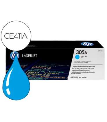 Toner hp 305a laserjet m351 m451 m375 m475 cian 2600 pag