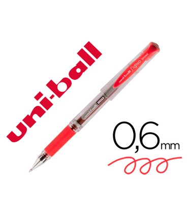 Boligrafo uni ball um 153 signo broad rojo 1 mm tinta gel