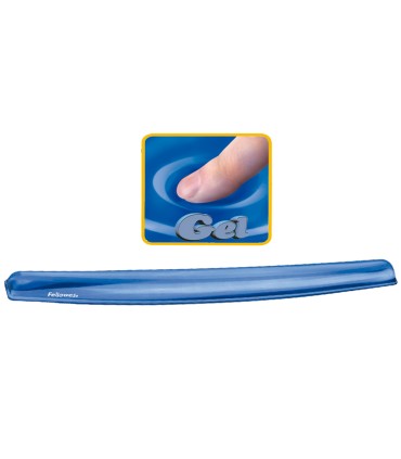 Reposamunecas de gel fellowes para teclado color azul 26x48x57 cm