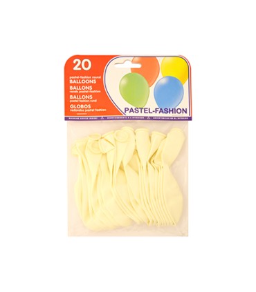 Globo 100 latex biodegradable blanco bolsa de 20 unidades