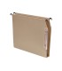 Carpeta colgante fade din a4 visor lateral 250x330x30 mm kraft