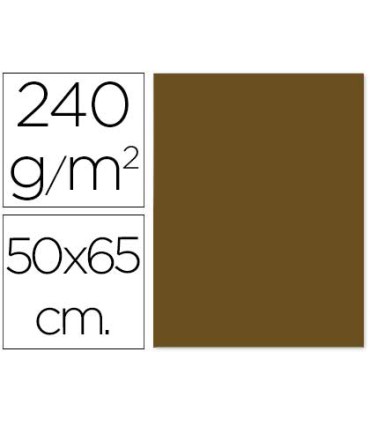 Cartulina liderpapel 50x65 cm 240 g m2 marron claro escolar