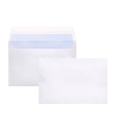 Sobre liderpapel n 9 blanco comercial normalizado 120x176 mm tira de silicona paquete de 25 unidades