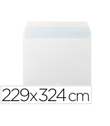 Sobre liderpapel n 14 blanco din c4 229x324 mm tira de silicona paquete de 25 unidades