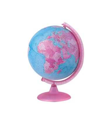 Globo terraqueo con luz modelo pink diametro 26 cm