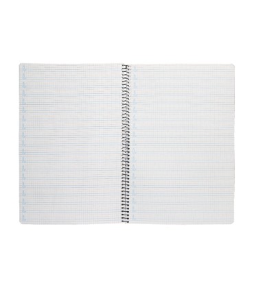 Cuaderno espiral liderpapel folio pautaguia tapa dura 80h 75 gr cuadro pautado 4mmcon margen colores surtidos