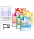 Cuaderno espiral liderpapel folio pautaguia tapa dura 80h 75 gr cuadro pautado 4mmcon margen colores surtidos