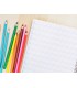 Cuaderno espiral liderpapel folio pautaguia tapa blanda 80h 75 gr cuadro pautado 5mm con margen colores surtidos