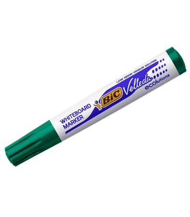 Rotulador bic velleda para pizarra verde punta redonda 13 mm