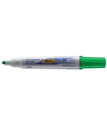 Rotulador bic velleda para pizarra verde punta redonda 13 mm