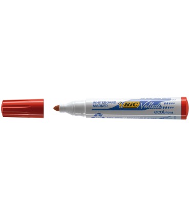 Rotulador bic velleda para pizarra rojo punta redonda 13 mm