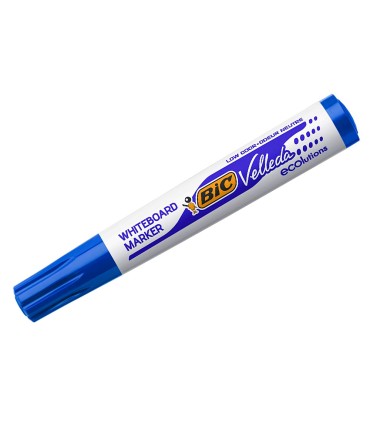 Rotulador bic velleda para pizarra azul punta redonda 13 mm