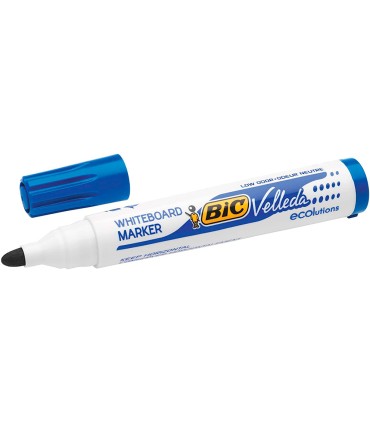 Rotulador bic velleda para pizarra azul punta redonda 13 mm