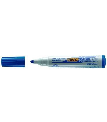 Rotulador bic velleda para pizarra azul punta redonda 13 mm