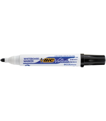 Rotulador bic velleda para pizarra negro punta redonda 13 mm