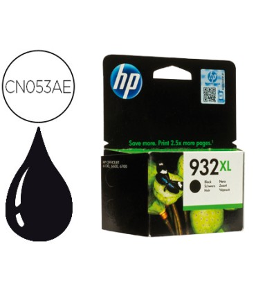 Ink jet hp 932xl negro cn053ae officejet 6100 6600 capacidad 1000 pag