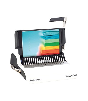 Encuadernadora manual para canutillo fellowes pulsar300 perfora 20 hojas tamano din a4encuaderna hasta 300 hojas