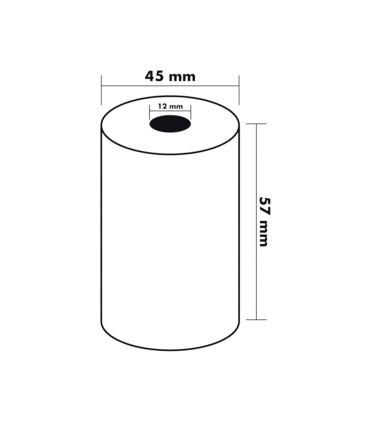 Rollo sumadora q connect termico 57x45x11 mm 58 gr sin bisfenol a