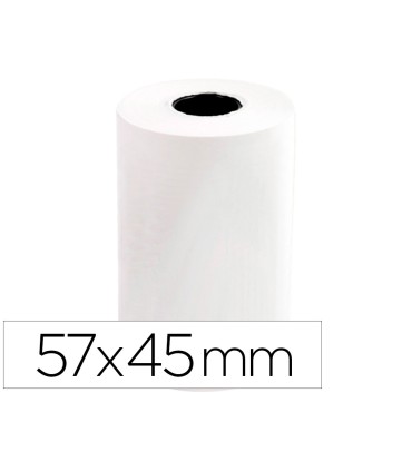 Rollo sumadora q connect termico 57x45x11 mm 58 gr sin bisfenol a