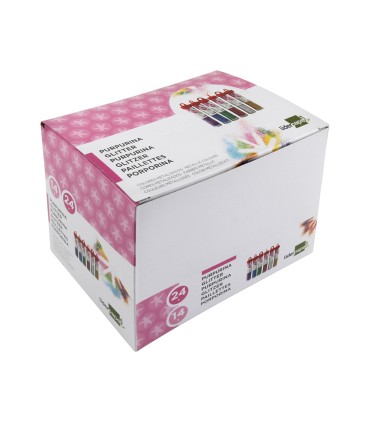 Purpurina liderpapel fantasia colores metalicos surtidos bote de 14 gr