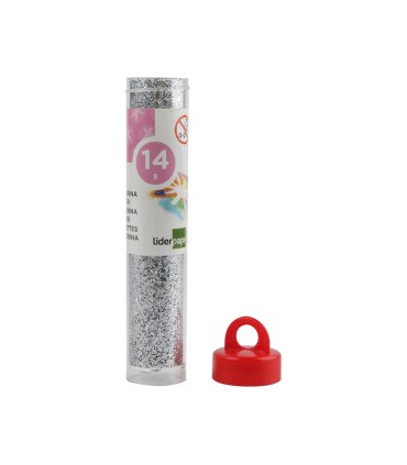 Purpurina liderpapel fantasia color plata bote de 14 gr