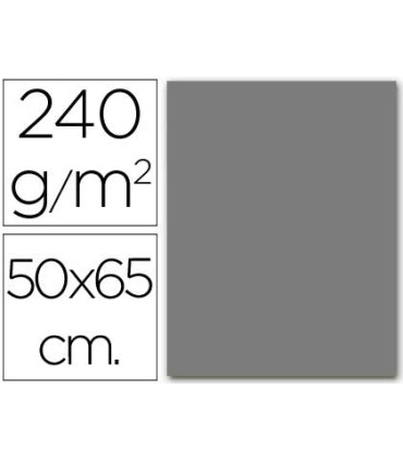 Cartulina liderpapel 50x65 cm gris 240 gr unidad