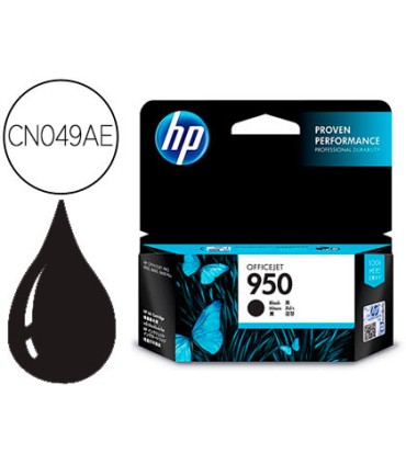 Ink jet hp 950 negro cn049ae capacidad 1000 pag