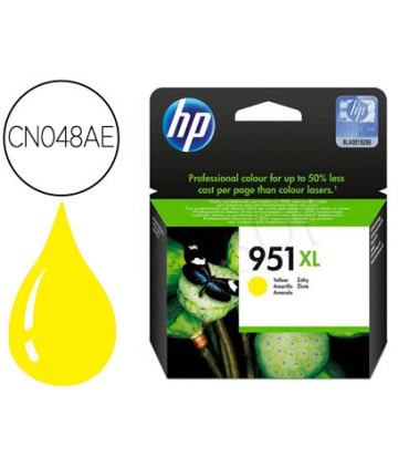 Ink jet hp 951xl amarillo cn048ae capacidad 1500 pag