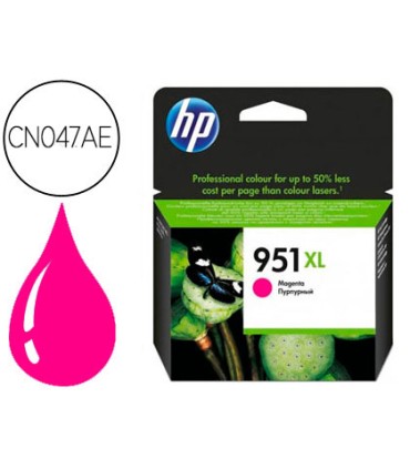 Ink jet hp 951xl magenta cn047ae capacidad 1500 pag