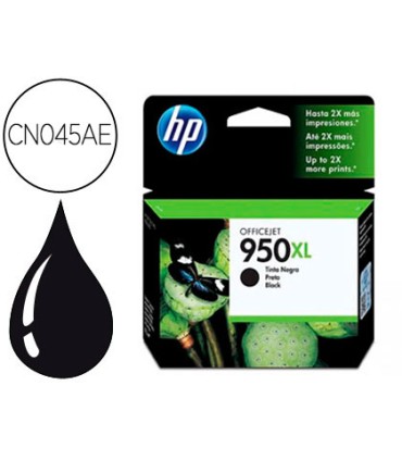 Ink jet hp 950xl negro cn045ae capacidad 2300 pag