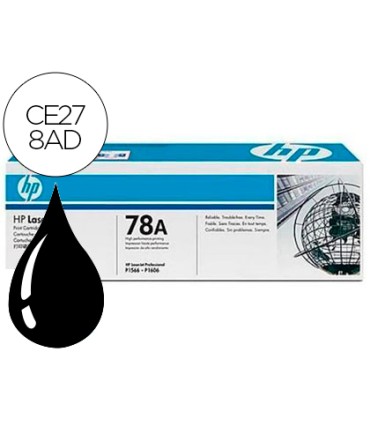 Toner hp laserjet ce278a negro 1600 pag pack 2