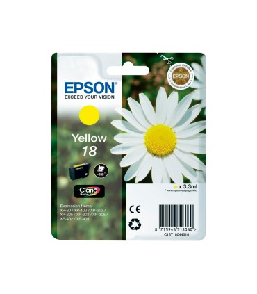 Ink jet epson t18 amarillo expression home xp 102 xp 205 xp 305 xp 405 capaciidad 180 pag