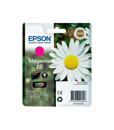 Ink jet epson t18 magenta expression home xp 102 xp 205 xp 305 xp 405 capaciidad 180 pag