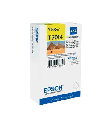 Ink jet epson stylus t7014 amarillo xl wp 4000 4500 capacidad 3400 pag