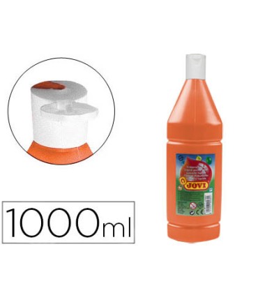 Tempera liquida jovi escolar 1000 ml naranja