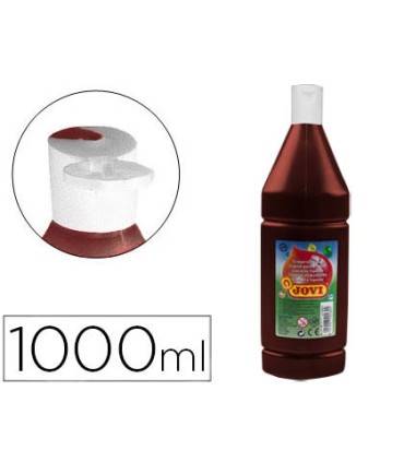 Tempera liquida jovi escolar 1000 ml marron