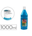 Tempera liquida jovi escolar 1000 ml azul cyan