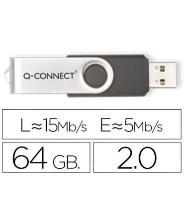 Memoria usb q connect flash 64 gb 20