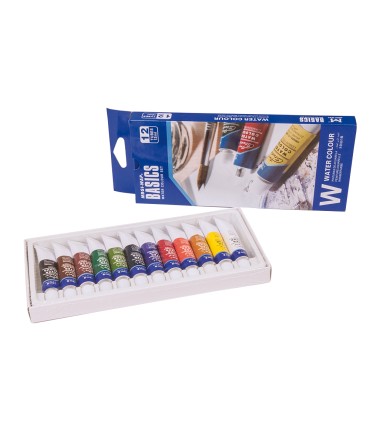 Acuarela artist caja carton de 12 colores surtidos 12 ml