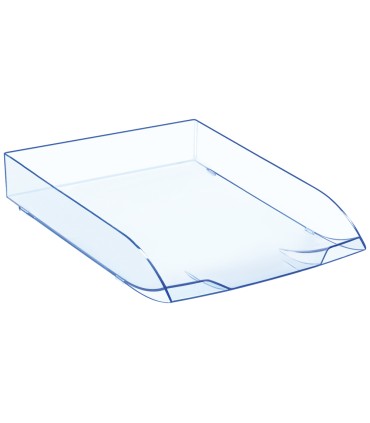 Bandeja sobremesa cep confort plastico transparente celeste 370x270x61 mm