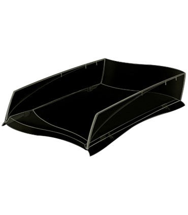 Bandeja sobremesa cep ellypse plastico negra 380x275x82 mm