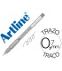 Boligrafo artline 1900 softline tinta aceite metalico plata