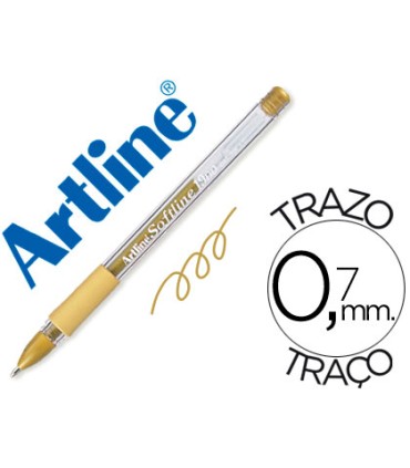 Boligrafo artline 1900 softline tinta aceite metalico oro